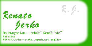 renato jerko business card